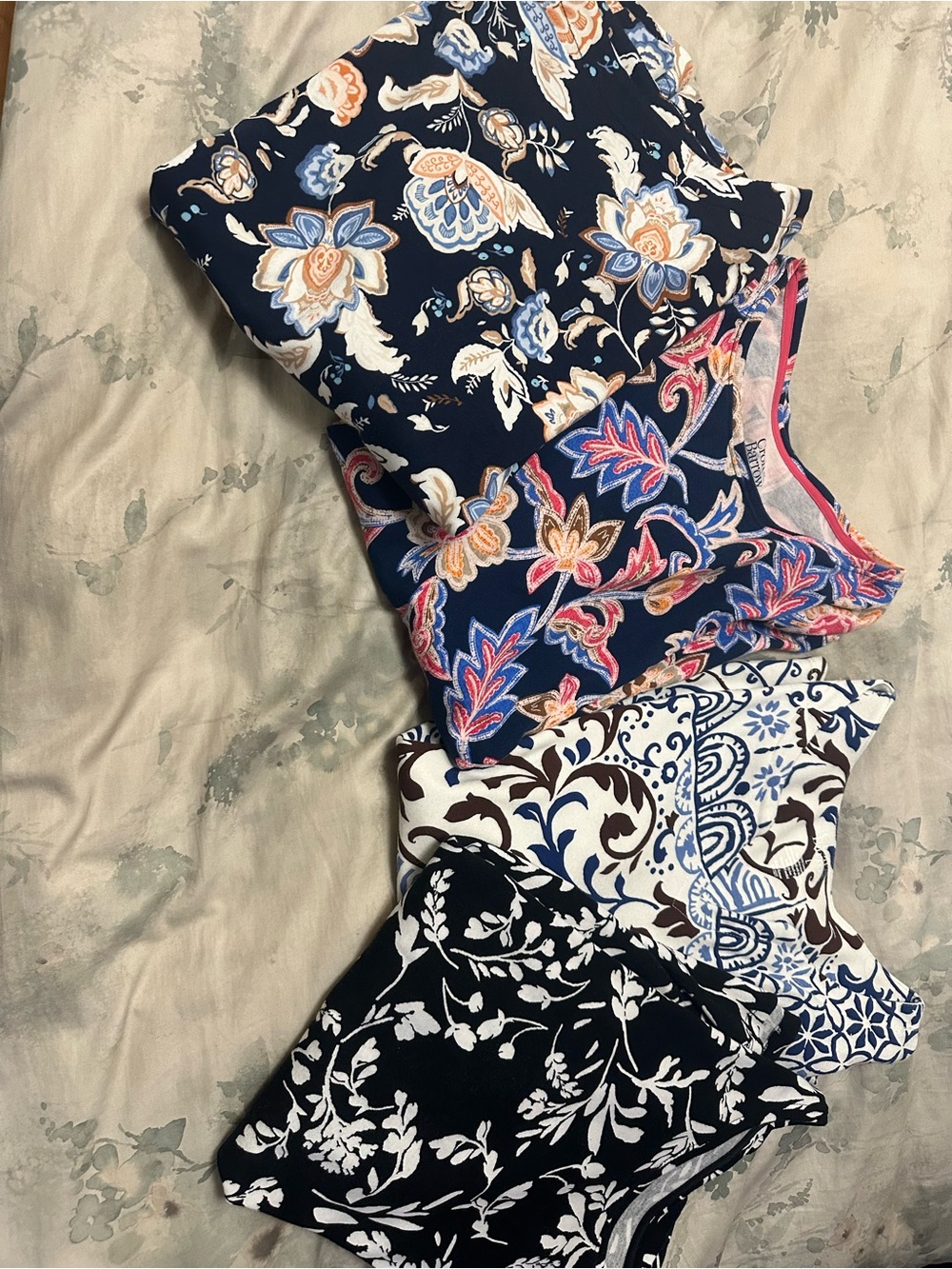 4 Croft and Barrow floral Print tops